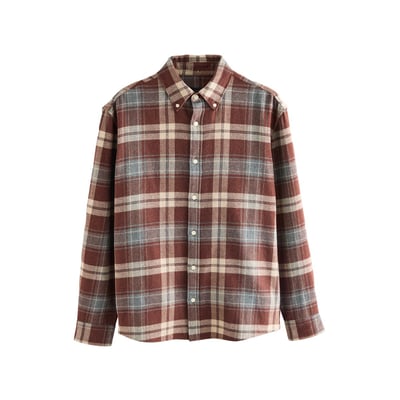 Chemise à manches longues et carreaux Signature NEXT