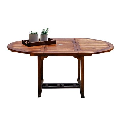 Table de jardin en teck huilé extensible 6/8 places  BALI BERAH GETAH