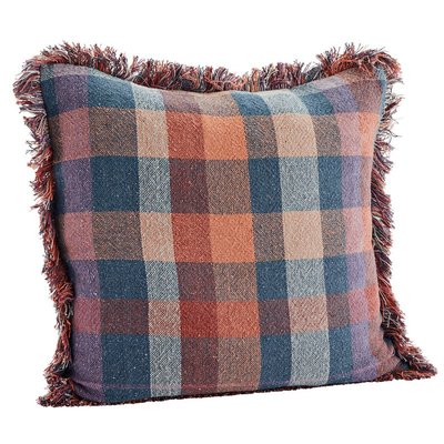 Housse de coussin à carreaux coton MADAM STOLTZ