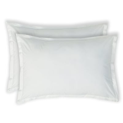 Taie d'oreiller (x2) percale de coton NINA FEBRONIE