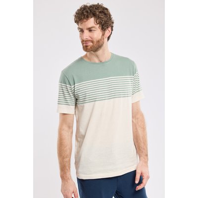 T-shirt rayé en coton et lin ARMOR-LUX