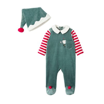 Coffret cadeau de Noël mixte pyjama + bonnet Joyeux Lutin VERTBAUDET