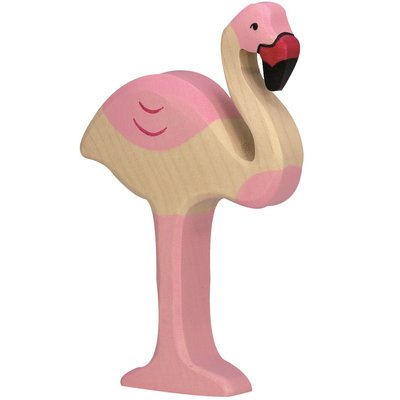 Figurine Flamant rose HOLZTIGER