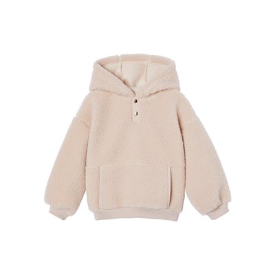 Sweat à capuche en sherpa HYGGE VERTBAUDET