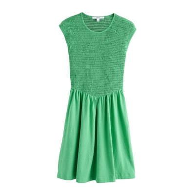 Robe courte froncée en jersey à mancherons NEXT