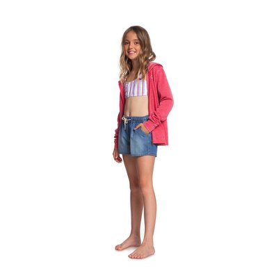 Short élastique en jean HONEY SUNDAY. ROXY