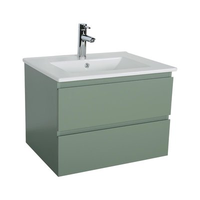 Meuble simple vasque vert 60 cm SORRENTO MOB IN