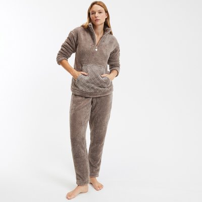 Pyjama sherpa col montant zippé LA REDOUTE COLLECTIONS