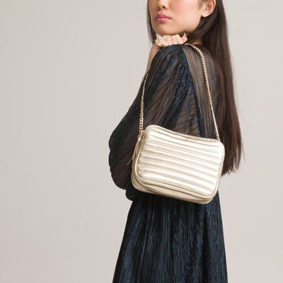 Sac en cuir matelassé, effet métallisé LA REDOUTE COLLECTIONS