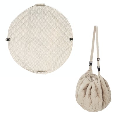 play&go - tapis d´éveil & sac organic - stripes blue PLAY ET GO