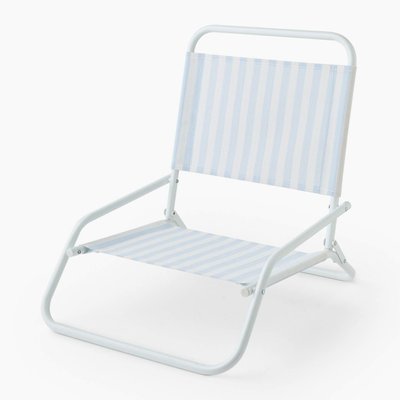 Chaise de plage pliante , 45xH50cm, en textilène et métal MONOPRIX