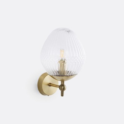 Applique laiton et verre strié, Ari LA REDOUTE INTERIEURS