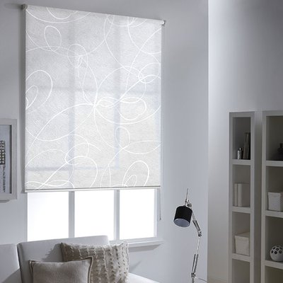 Store enrouleur voile motif arabesque - gamme Must MADECOSTORE