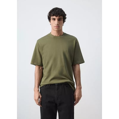T-shirt heavy weight relaxed fit MANGO MAN