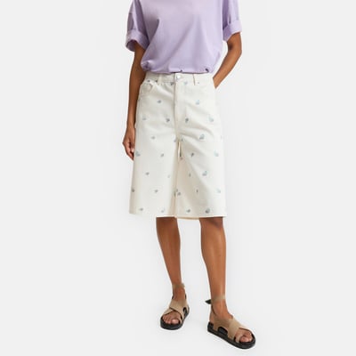 Bermuda brodé fleurs LA REDOUTE COLLECTIONS
