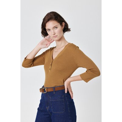 Cardigan en maille fine avec boutons CAROLANE ARTLOVE