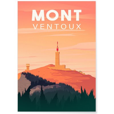 Affiche Mont Ventoux L'AFFICHERIE