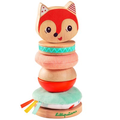 Pyramide en bois Alice la renarde LILLIPUTIENS