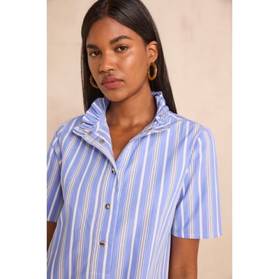 Robe droite rayée à manches courtes en coton BLAKE Maison 123