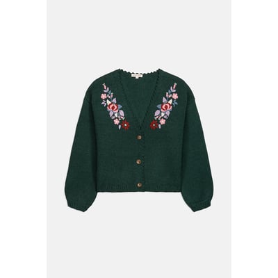 Cardigan col V brodé, LUNAMI LOUISE MISHA