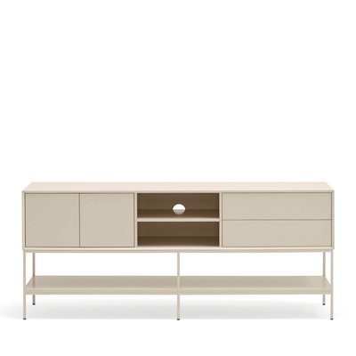 Meuble TV 2 portes en bois et métal L175cm- PLATT TEULAT