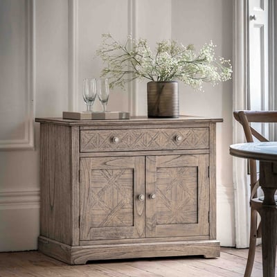 Mirasol Parquet Mindi Wood Sideboard ÉDITÉ