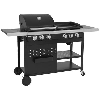 Barbecue duo au gaz 6 brûleurs, VESUVIO HAPPY GARDEN