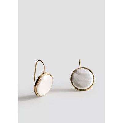 Boucles d'oreilles rondes en résine MANGO
