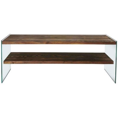 Meuble TV en pin et verre Stand HANAH HOME