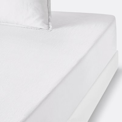 Spannbettlaken Linot aus vorgewaschenem Leinen, Steghöhe 35 cm LA REDOUTE INTERIEURS