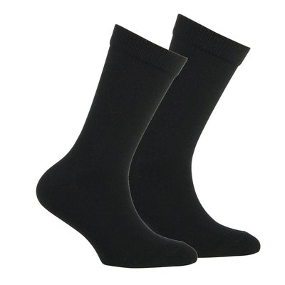 Lot de 2 paires de paires de mi-chaussettes en pur coton KINDY