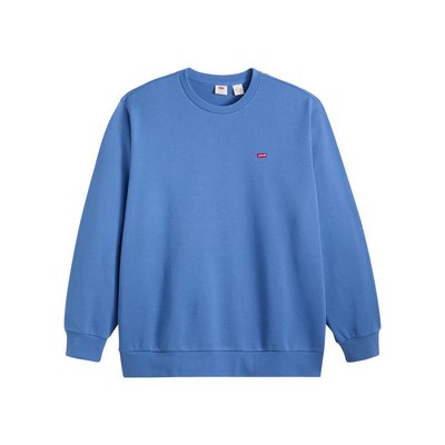 Sweat coupe droite Levi's® Grande Taille en coton bleu avec le logo brodé en petit - Taille 4XL LEVI'S