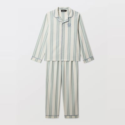 Pyjama chemise manches longues à carreaux en coton BIO GOTS MONOPRIX
