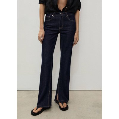 Jean flare fentes rinse wash MANGO