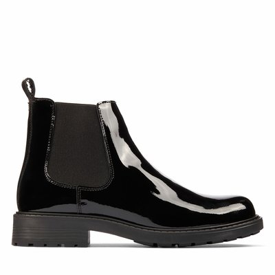 Bottines chelsea vernis femme La Redoute