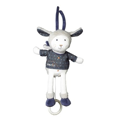 Peluche Mini Musical Mouton en velours SAUTHON