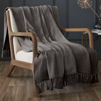 Plaid uni coton EDEN