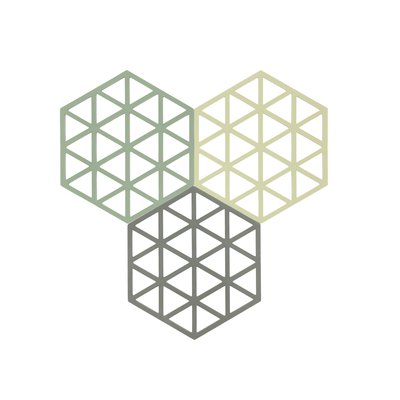 Dessous-de-plat TRIANGLES ZONE DENMARK