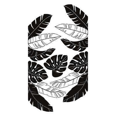 Grand sticker feuilles tropicales BLACK MAJIK LILIPINSO