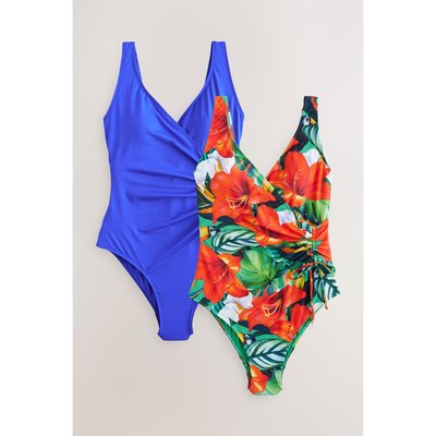 Maillot de bain gainant cache-cœur, lot 2 NEXT