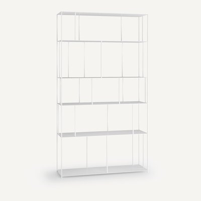 Boekenrek in staal Parallel, grote breedte AM.PM