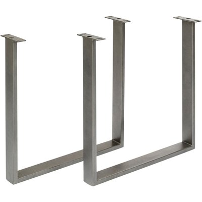 Lot de 2 pieds de table en acier, TAVOLA KARE DESIGN