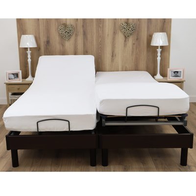 Drap housse coton 120 fils jersey extensible lit éléctrique PAPILLON LINANDELLE