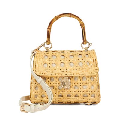 Sac en rotin avec poignée en bambou - DIADEM DUNE LONDON