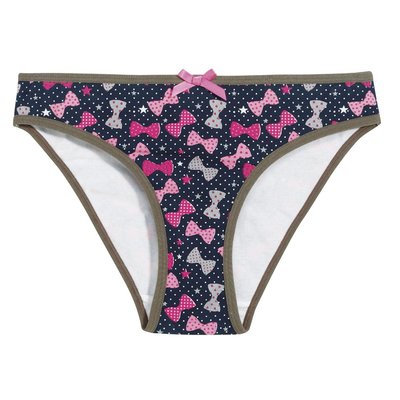 Ensemble soutien-gorge triangle sans armatures imprimé noeuds + Culotte Cutie POMM'POIRE