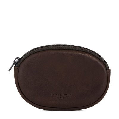 Porte monnaie zippé Gary en cuir huilé LE TANNEUR