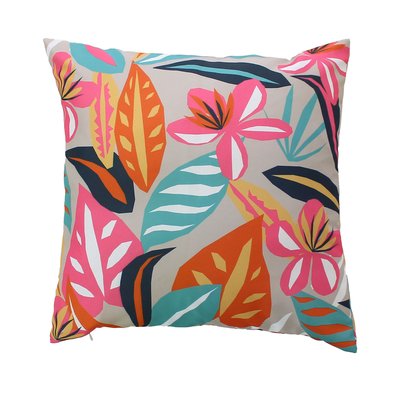 Coussin extérieur impression fleurie HOME MAISON