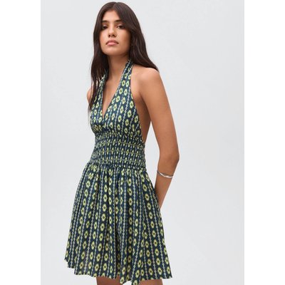 Robe imprimée à emmanchures américaines MANGO TEEN