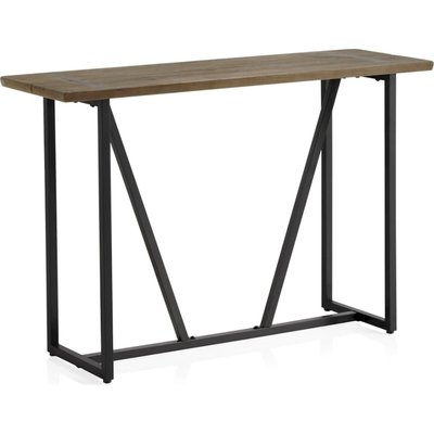 Console métal et bois naturel design industriel élégant RECOLLECTION