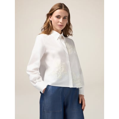 Chemise boxy avec broderies OLTRE